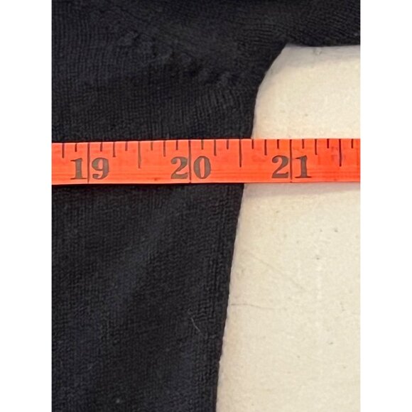 NY & Co  Sweater Size XL Black Acrylic V-Neck Long Sleeve SOFT Goth - Picture 8 of 16
